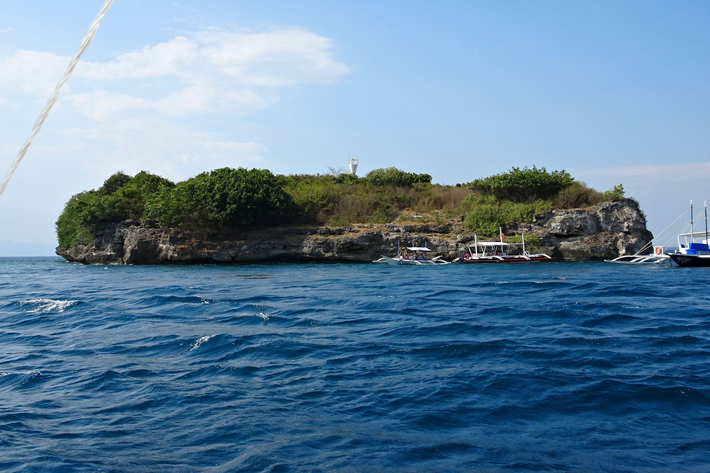 Pescador Island topside view from Moalboal, Cebu.