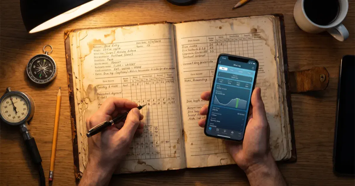 How to Transfer a Paper Dive Logbook to Digital