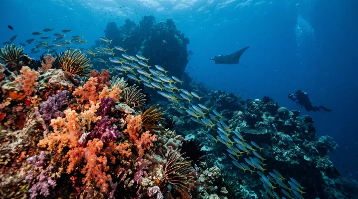 Tauchen in Komodo: Strömung, Mantas und Reisezeit