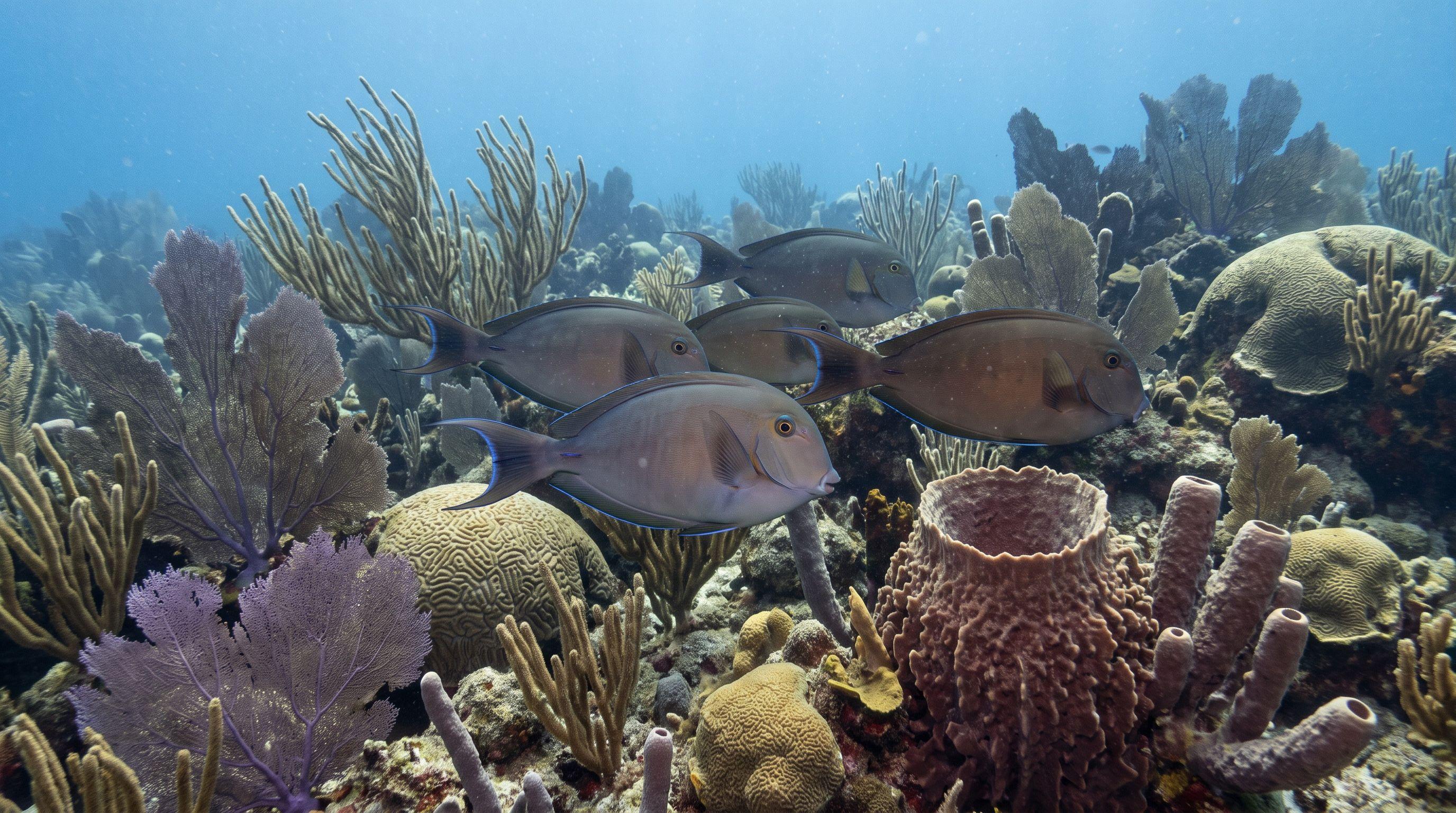AI-generated illustration; species identification unverified. Ocean Surgeonfish (Acanthurus tractus)