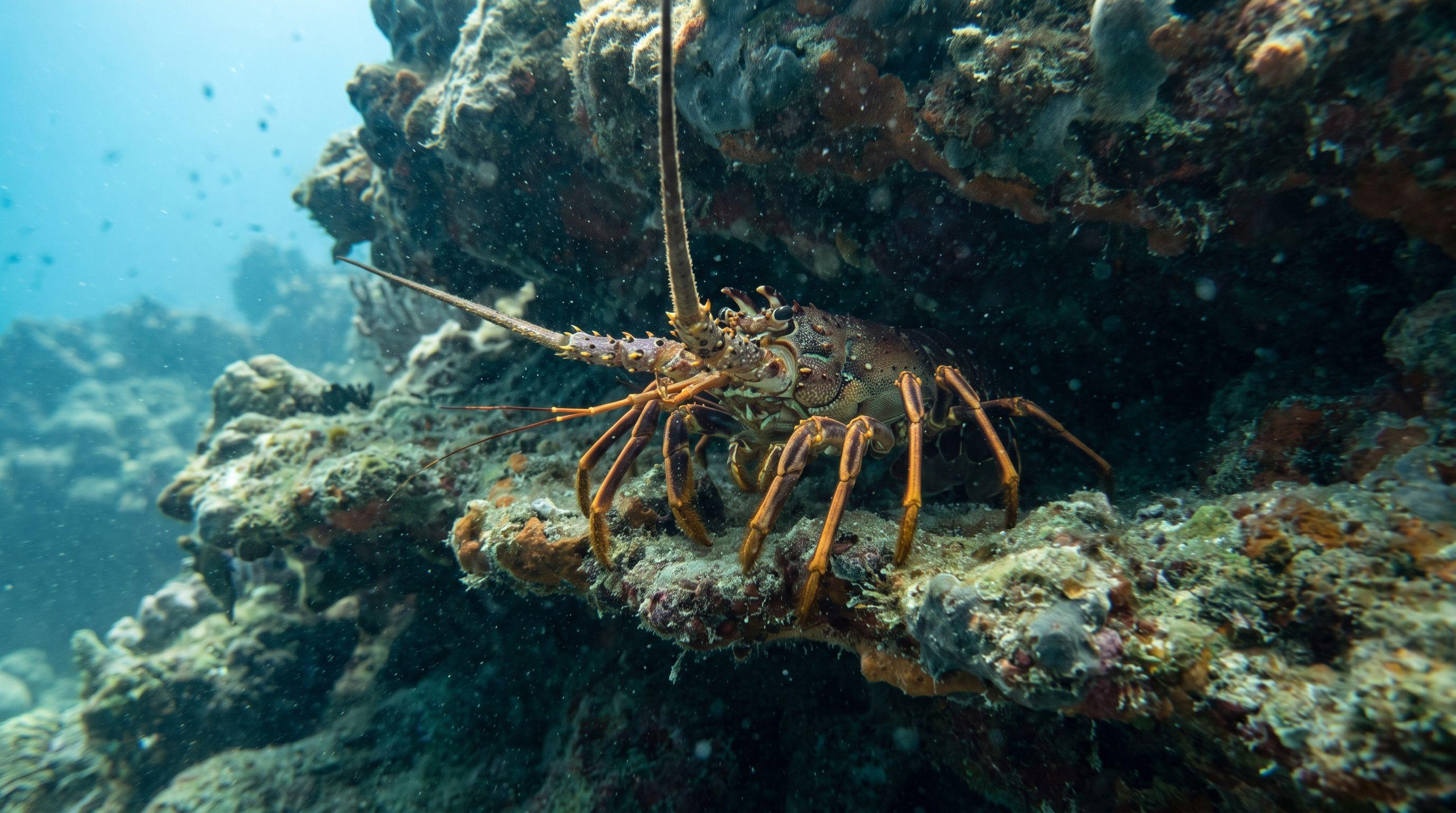 AI-generated illustration; species identification unverified. Lobster (assorted)