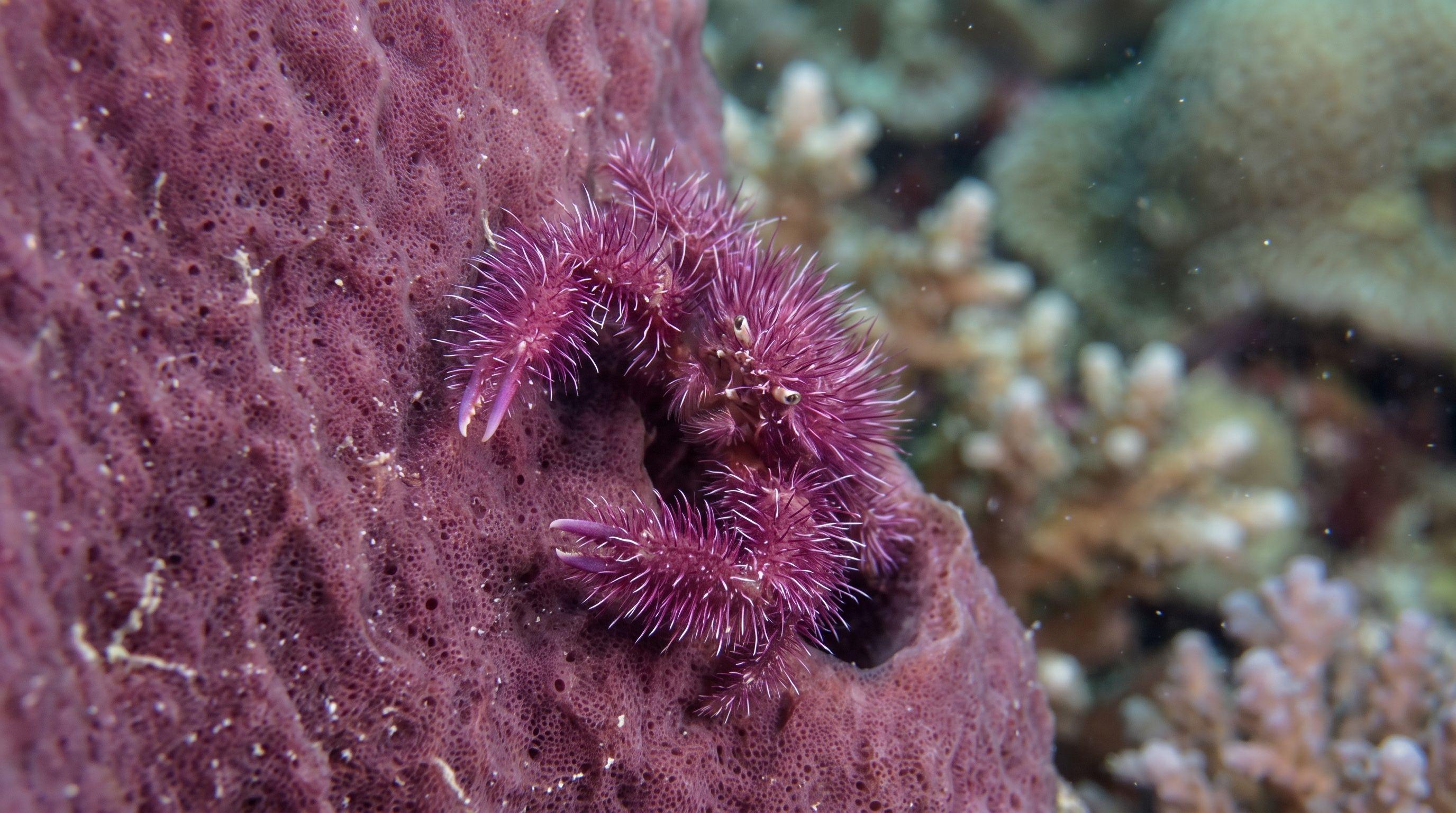 AI-generated illustration; species identification unverified. Hairy Squat Lobster (Lauriea siagiani)