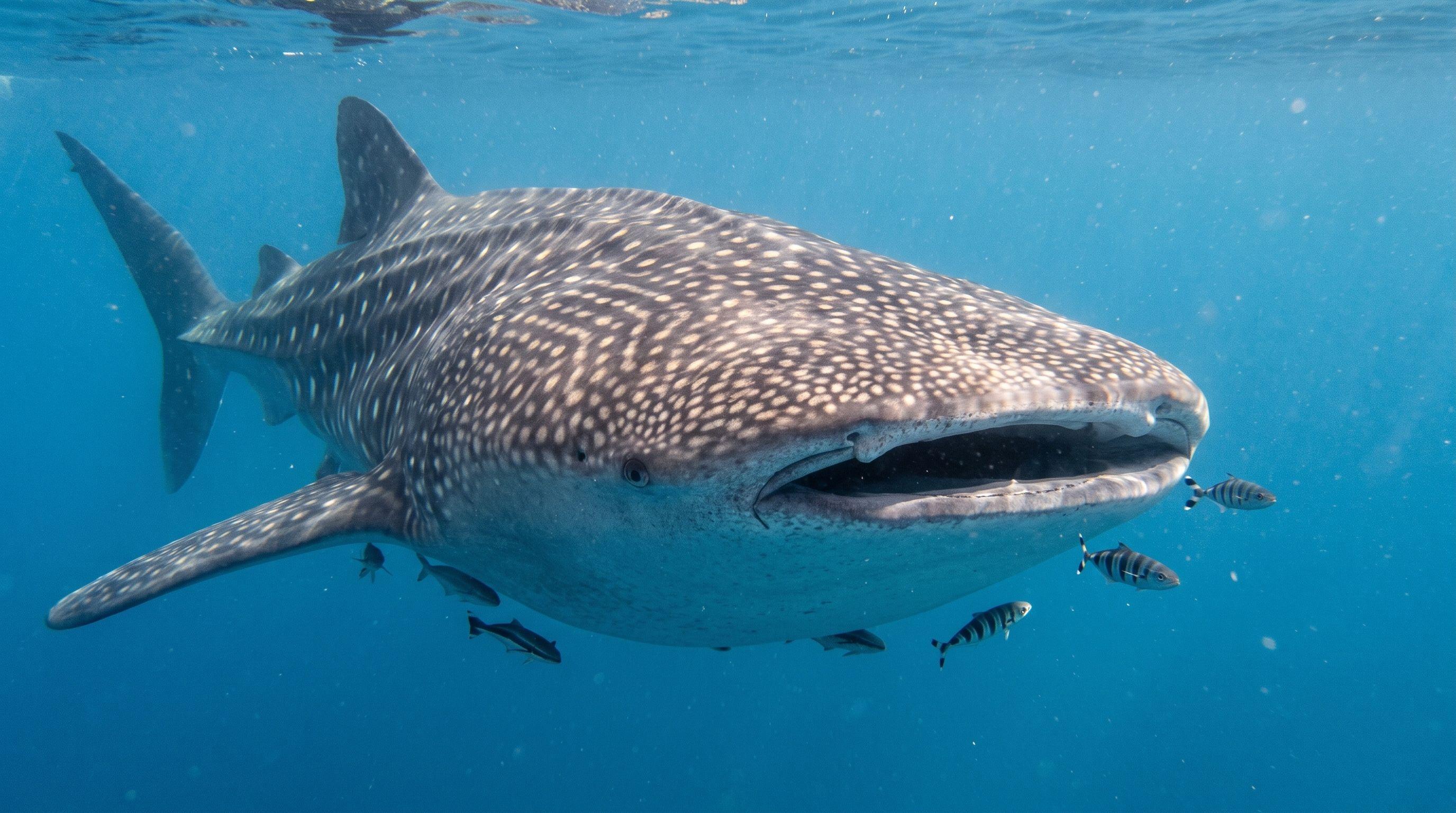 AI-generated illustration; species identification unverified. Whale Shark (Rhincodon typus)