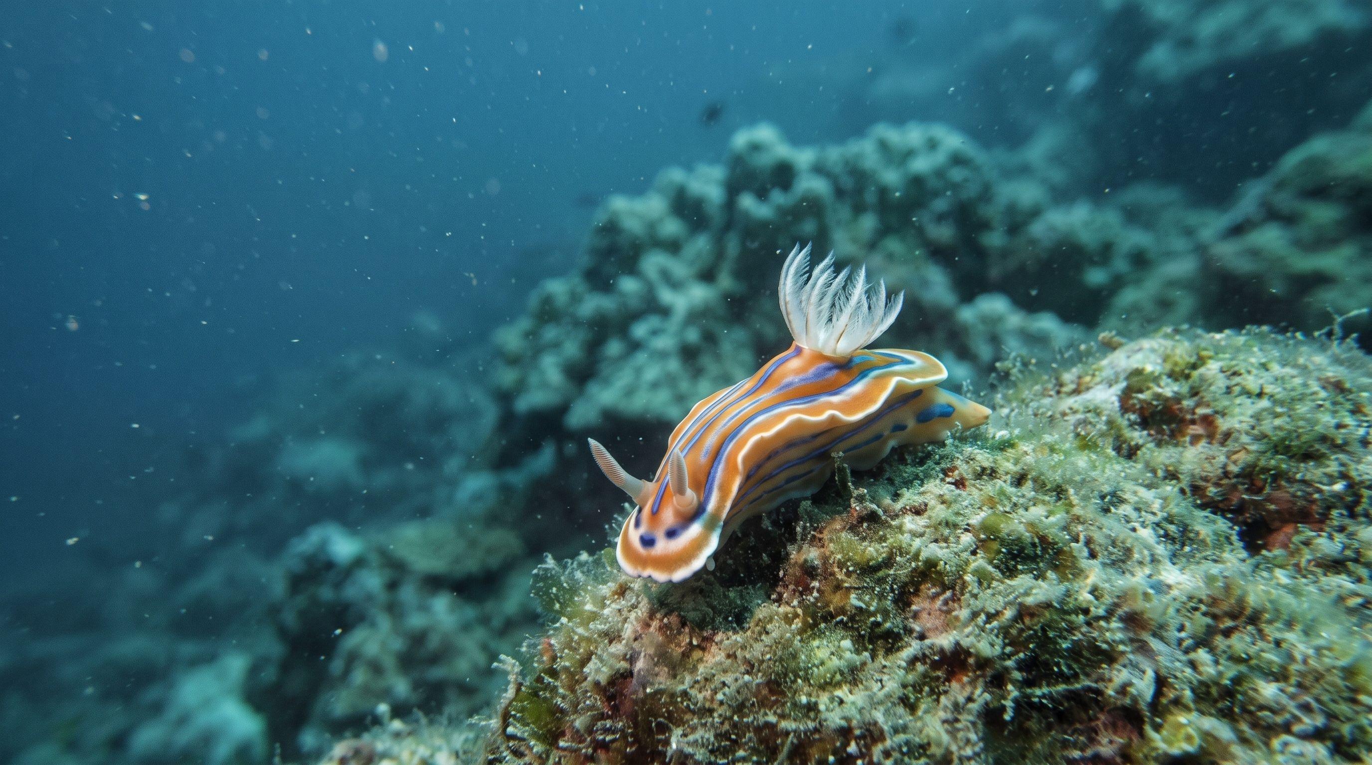 AI-generated illustration; species identification unverified. Nudibranch (assorted)