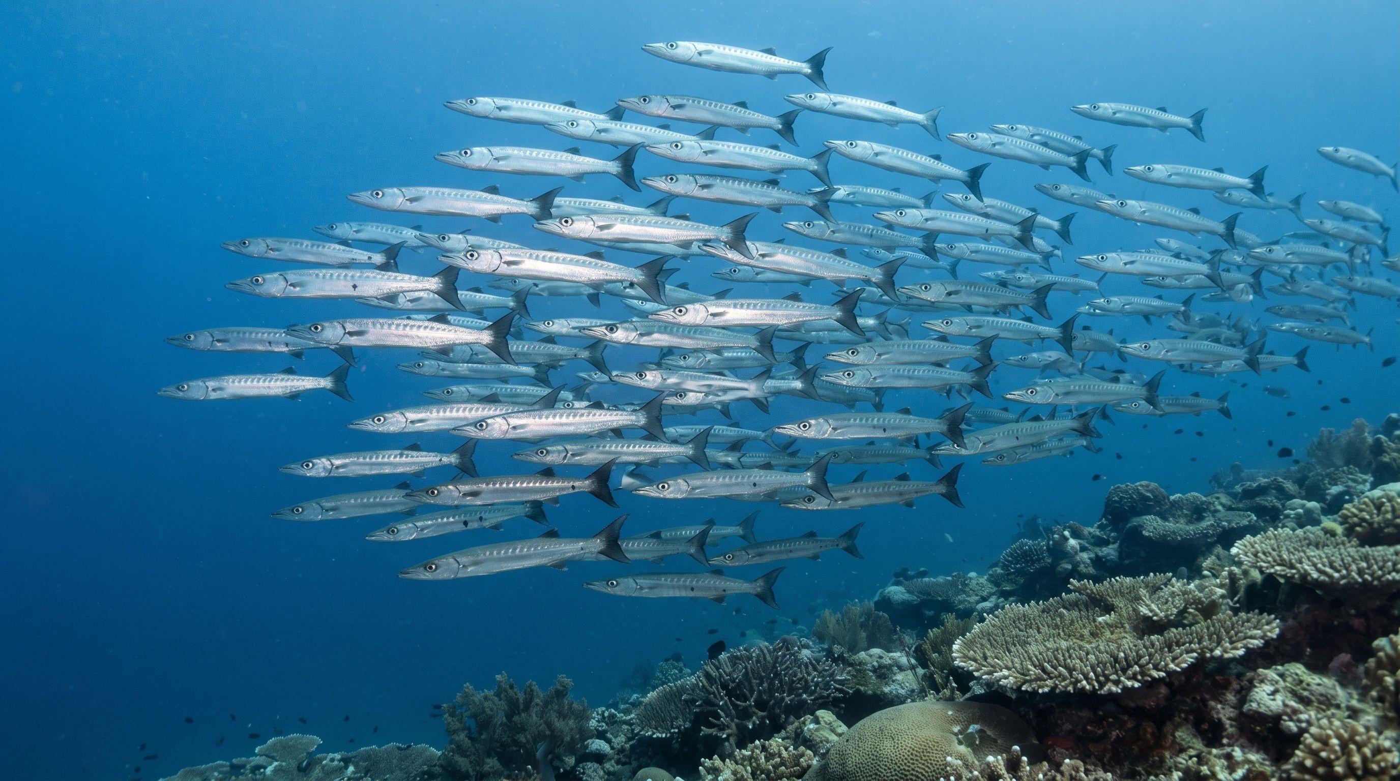 AI-generated illustration; species identification unverified. Bigeye Barracuda (Sphyraena forsteri)