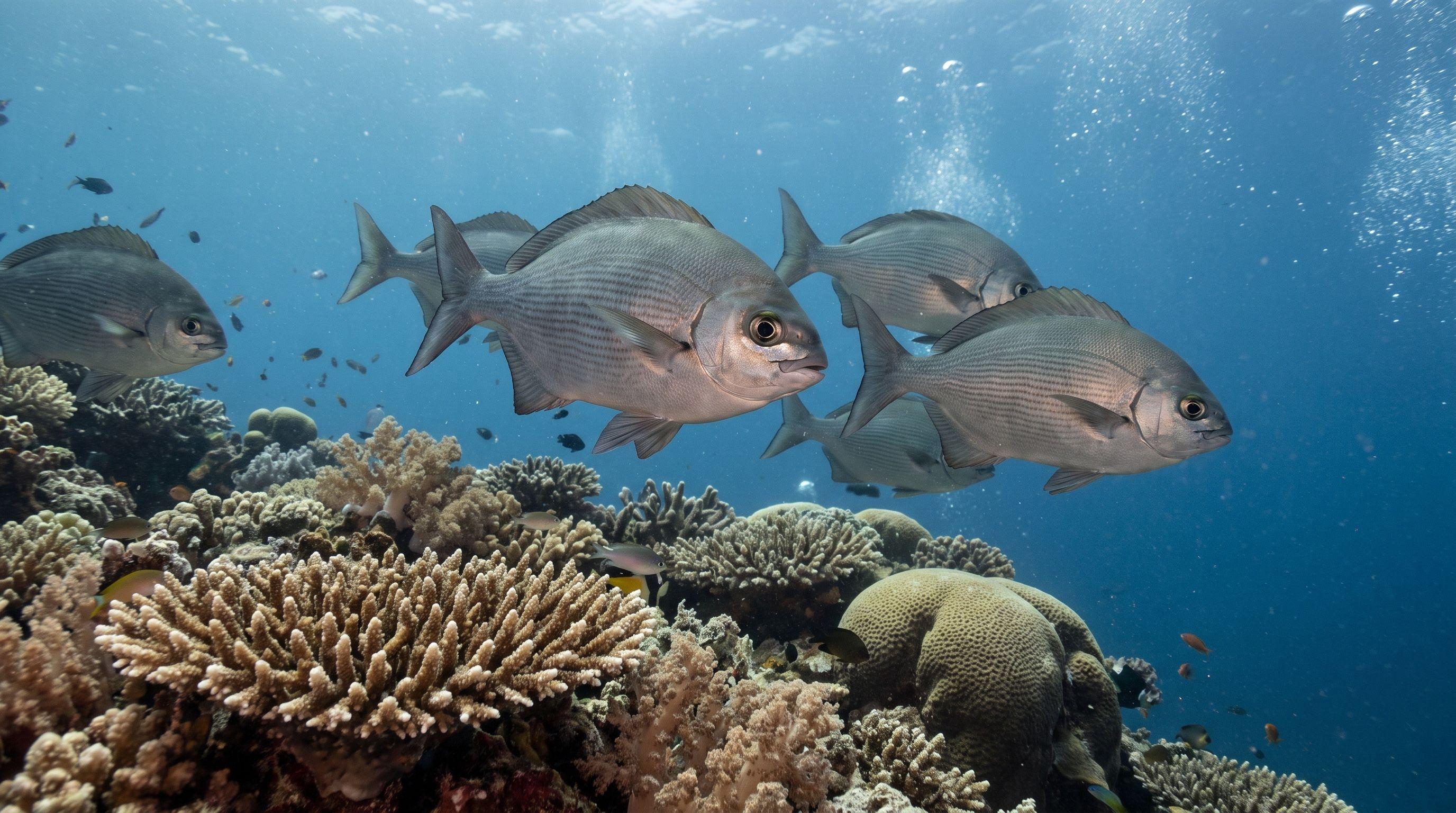 AI-generated illustration; species identification unverified. Highfin Rudderfish (Drummer) (Kyphosus cinerascens)